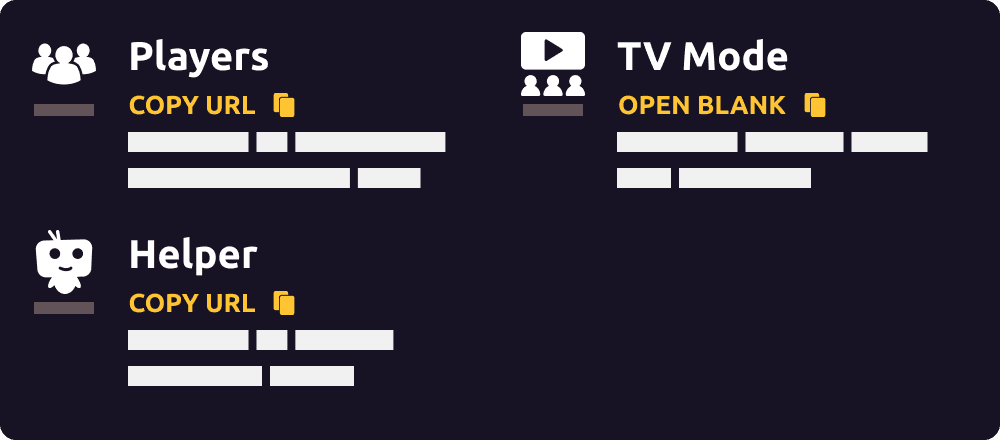 Quickly invite your teammates and helpers via link or QR code Quickly shared